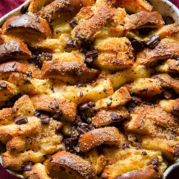 Chocolate Orange Brioche Bread Pudding